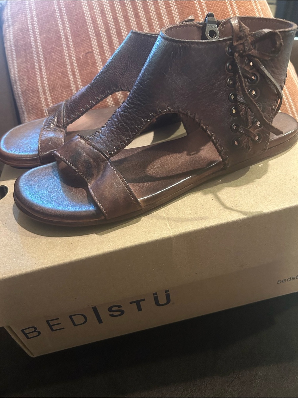 NWB Bedstu Teak Dip Dye Nina Sandals 8.5